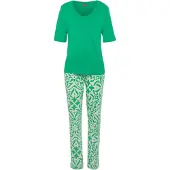 s.Oliver Pijama verde / branco