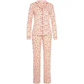 LASCANA Pijama 'Xmas' rosa pastel