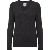 Oxmo Pullover 'Ilva' preto / mosqueado preto