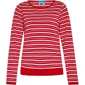 SANIKA Pullover vermelho / branco