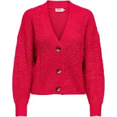 ONLY Casaco de malha 'ONLCarol' vermelho escuro