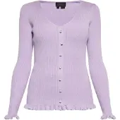 NAEMI Casaco de malha lavanda