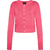 NAEMI Casaco de malha rosa