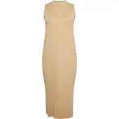Faina Vestido de malha champanhe