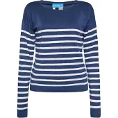 SANIKA Pullover navy / branco