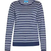 SANIKA Pullover marinho / branco