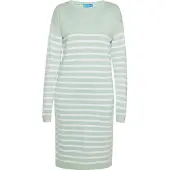 SANIKA Vestido de malha menta / branco