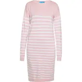 SANIKA Vestido de malha cor-de-rosa / branco