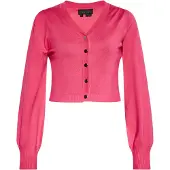 NAEMI Casaco de malha rosa