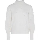 Nascita Pullover branco pérola / branco lã