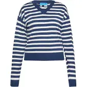 SANIKA Pullover marinho / branco