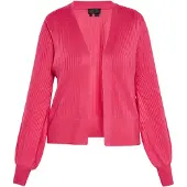 NAEMI Casaco de malha rosa