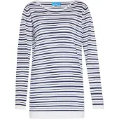 SANIKA Pullover navy / branco