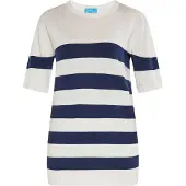 SANIKA Pullover marinho / branco