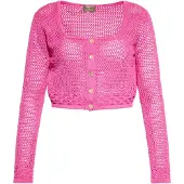 Ebeeza Casaco de malha bege claro / rosa