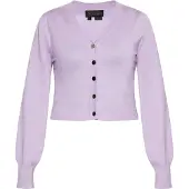 NAEMI Casaco de malha lavanda