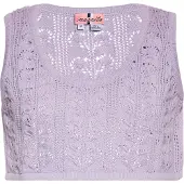 Swirly Top de malha lavanda
