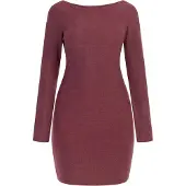 Mymo Vestido vermelho escuro