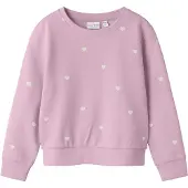 Name it Sweatshirt 'NMFValba' cor-de-rosa / offwhite