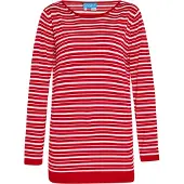SANIKA Pullover vermelho / branco