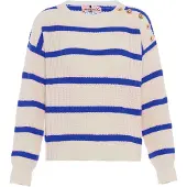 Nascita Pullover índigo / branco lã