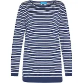 SANIKA Pullover marinho / branco