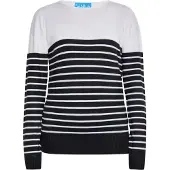 SANIKA Pullover preto / branco