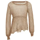 Nascita Pullover bege / branco pérola