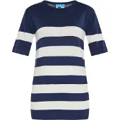 SANIKA Pullover marinho / branco
