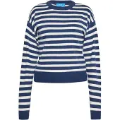 SANIKA Pullover navy / branco