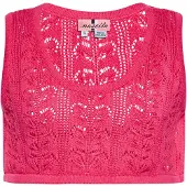 Swirly Top de malha rosa