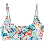 Venice beach Top de biquíni azul claro / verde / laranja / branco