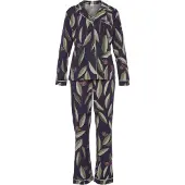 LASCANA Pijama navy / verde pastel / verde escuro / rosa claro
