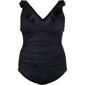 Swim By Zizzi Fato de banho 'Skitrin' preto