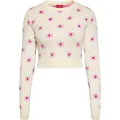 Swirly Pullover creme / lavanda / vermelho
