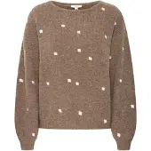 B.young Pullover 'OTIKI' castanho / branco