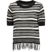 IMALA Pullover preto / branco