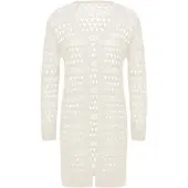 Ebeeza Casaco de malha branco lã