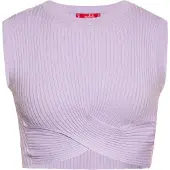 Swirly Top de malha lavanda