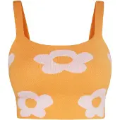 Swirly Top laranja / branco
