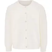 SANIKA Casaco de malha branco lã