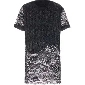 ZITHA Pullover azul ciano / mosqueado preto