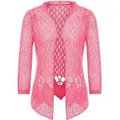 Ebeeza Casaco de malha rosa