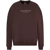 Aim'n Sweatshirt 'Serif' castanho escuro / branco