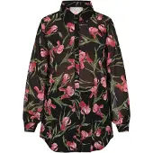 Usha Blusa mistura de cores / preto