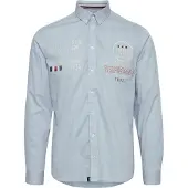 FQ1924 Camisa azul / mistura de cores