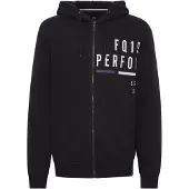 FQ1924 Casaco em moletão preto / branco