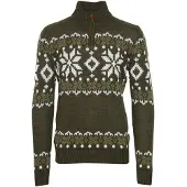 !Solid Pullover 'Norwin' castanho / oliveira / branco