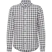 Casual Friday Camisa 'Anton' azul noturno / cinzento / branco