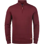 Blend Pullover 'Robin' castanho / cinzento-prateado / bordeaux